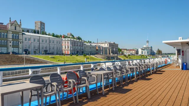 Солнечная палуба Теплохода Русь
